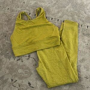 Flower Power Sports Bra Farrah Yellow/Green